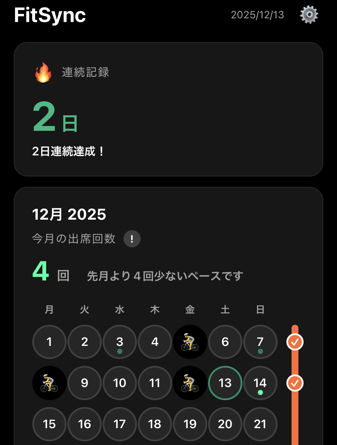 カレンダービュー